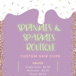 Custom hair clips!